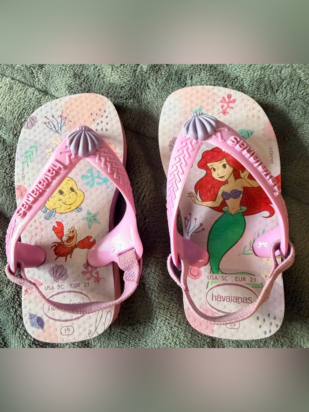 Disney Little Mermaid Havaianas Toddler Sandals